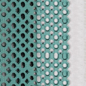 Ανθεκτικό στο νερό Καουτσούκ χαλάκι με αποστράγγιση Τρύπα για εστιατόριο