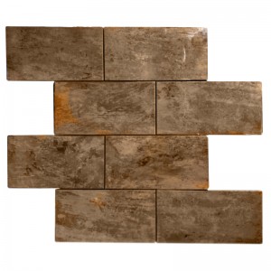 Πλακάκι μωσαϊκού Backsplash χαλκού για μπάνιο και διακόσμηση