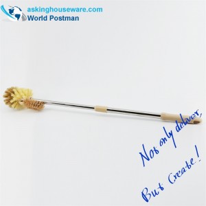 Πινέλο από ανοξείδωτο χάλυβα με πινέλο Akbrand, με ελαστικό πινέλο από ανοξείδωτο χάλυβα