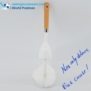 Μαλακή τουαλέτα καθαρισμού τουαλέτας Akbrand μαλακή τουαλέτα με συσκευή για το πλύσιμο του μπολ