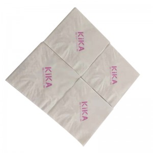 Υψηλής ποιότητας προσαρμοσμένο λογότυπο τυπωμένο χαρτί Napkin Hotel και εστιατόριο φυσικό χαρτοπετσέτα
