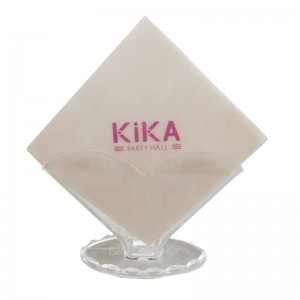 Υψηλής ποιότητας προσαρμοσμένο λογότυπο τυπωμένο χαρτί Napkin Hotel και εστιατόριο φυσικό χαρτοπετσέτα