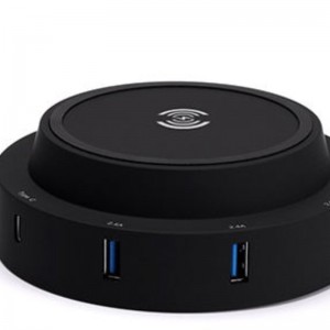 Φορητό ασύρματο φορτιστή κινητού τηλεφώνου με σταθμό επιτραπέζιου φορτίου πολλαπλών θυρών USB