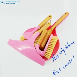 Akbrand Οικιακές Μπαμπού Χειρολαβές Βούρτσες Καθαρισμού 4in1