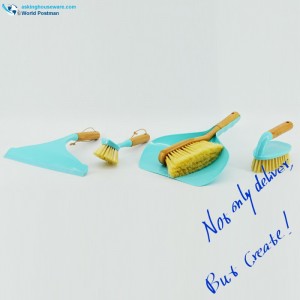 Akbrand Οικιακές Μπαμπού Χειρολαβές Βούρτσες Καθαρισμού 4in1 Tiff. Χρώμα