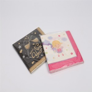 Εργοστάσιο Προμήθεια Real Eood φιλικό προς το περιβάλλον σύνορα Floral Design Καλής ποιότητας χαρτοπετσέτα χαρτοπετσέτας