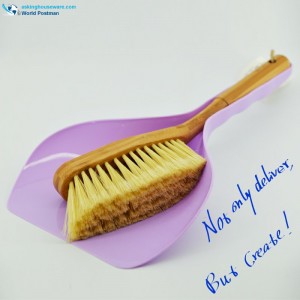 Akbrand Bamboo λαβή Dustpan βούρτσα