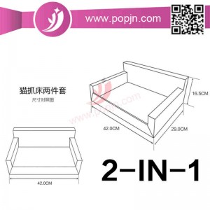 προμηθευτής κατοικίδιων ζώων κυματοειδές παιχνίδι χαρτοκιβωτίων παιχνιδιών γάτας