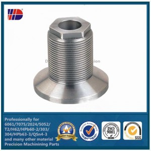 μεταλλικό αλουμίνιο από ανοξείδωτο χάλυβα Μεταλλικά μέρη ακριβείας CNC στροφής