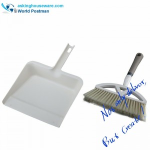 Akbrand Dustpan Βούρτσα σκούπα με τετράγωνο μεγάλο μέγεθος Dustpan