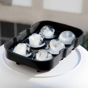 6 διαμερίσματα Silicon πάγος κύβος σφαίρα Maker σφαίρα σφαίρα μούχλα Party δίσκος στρογγυλό μπαρ