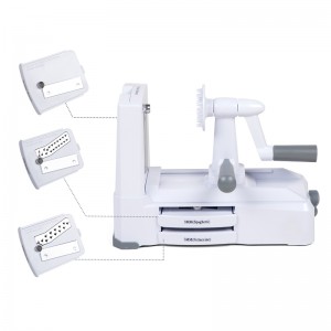 Ρυθμιζόμενος κόφτης κοπής λαχανικών με ανοξείδωτο χάλυβα 3 λεπίδες