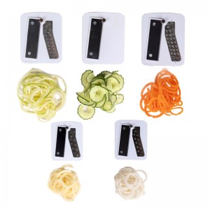 Αναδιπλούμενο 5 τεμαχιστή σπειροειδών λαχανικών