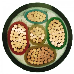 5 πυρήνα 0.6 / 1kv καλώδιο ισχύος LV 5x16mm2 5x25mm2 5x95mm2 5x120mm2