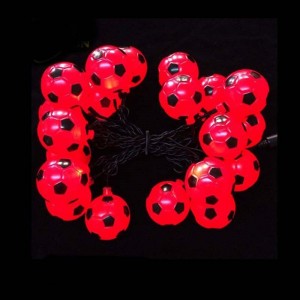 Ποδόσφαιρο LED μπάλα χορδές διακοσμήσεις για τα Χριστούγεννα / Διακοπές