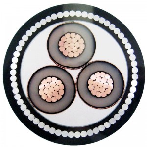 Πολυθραύσσο καλώδιο με θωράκιση μέσης τάσης με θωρακισμένο STA / SWA