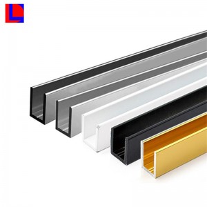 Προφίλ εξέλασης ανοδιωμένης επιφάνειας u αλουμινένιο κανάλι