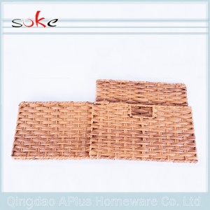 Ζεστό πώλησης καλής ποιότητας PE rattan χειροποίητο υφαντό καλάθι αποθήκευσης