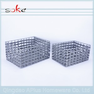 Αρχική εμπορευματοκιβώτια Υφασμάτινο καλάθι αποθήκευσης υφασμάτων PE