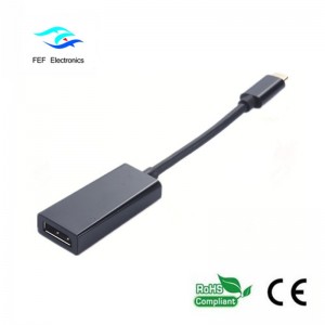 USB TYPE-C σε θήκη μετατροπέα Displayport Μεταλλική θήκη Κωδικός: FEF-USBIC-004