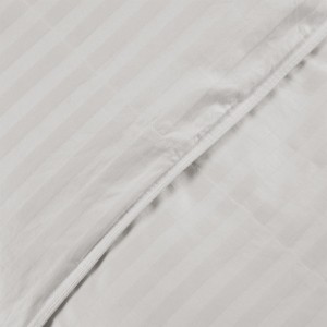 90% White Duck Down Duvet με 1cm Damask Stripe Fabric