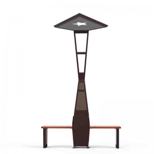 Solar Powered LED Outdoor Φωτισμός με έξυπνο πάγκο Chariging τηλέφωνα και ταμπλέτες