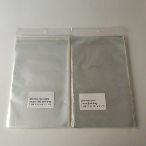 Crystal Clear 2mil πολυ ανθεκτική ασημένια τσάντα Comic Book