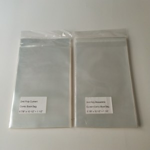 2mil πολυ reealable τρέχουσα τσάντα κόμικ βιβλίο