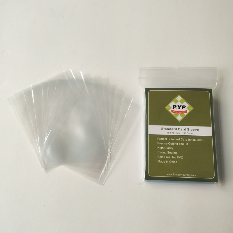 Crystal Clear Pro-fit τυπική θήκη καρτών 63,5x88mm επιτραπέζια μανίκια παιχνιδιών