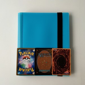 Μπλε Χρώμα 4 τσέπες Pokemon Card Poly Binder Side Loading