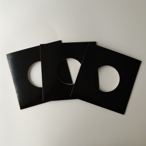 7 ίντσες 45 RPM 350gsm Καφέ χαρτόνι με σακούλα με τρύπα