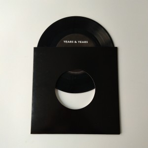 7 ίντσες 45 RPM 350gsm Καφέ χαρτόνι με σακούλα με τρύπα