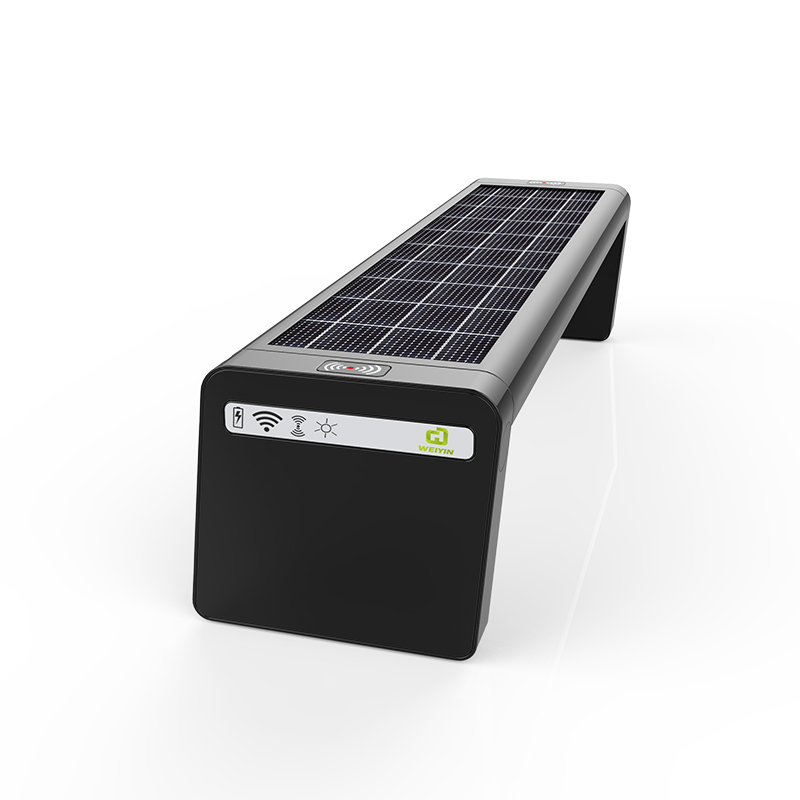 Ηλιακός έξυπνος πάγκος με δυνατότητα επιλογής ποδιού και οθόνη LED στην πλάτη