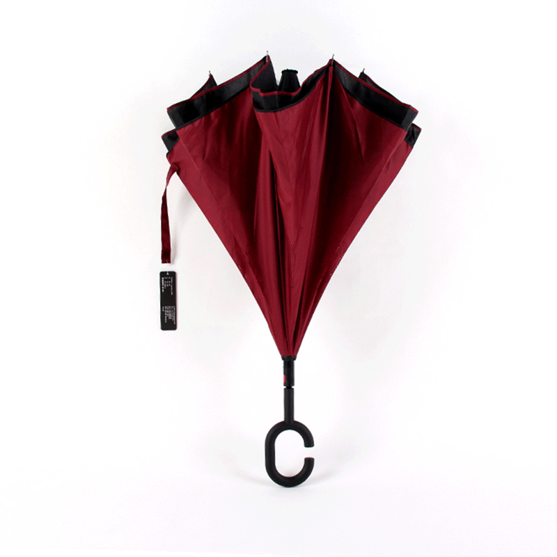 23 ιντσών ομπρέλα προς τα πάνω ευθεία ομπρέλα με αντίστροφη κλείσει