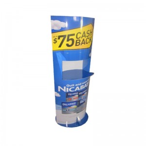 Εύκολα συναρμολογημένο χαρτοπωλείο Χαρτόνι Σημείο πωλήσεων Πλαίσιο Οθόνης Stand Rack με δίσκους