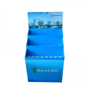 Εύκολα συναρμολογημένο χαρτοπωλείο Χαρτόνι Σημείο πωλήσεων Πλαίσιο Οθόνης Stand Rack με δίσκους