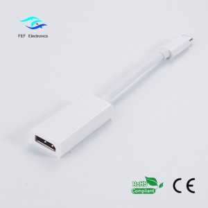 USB ΤΥΠΟΣ C σε Displayport θηλυκό ABS κέλυφος Κωδικός: FEF-USBIC-004A