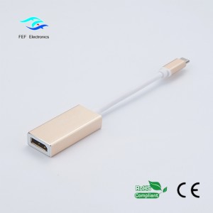 USB ΤΥΠΟΣ C σε Displayport θηλυκό ABS κέλυφος Κωδικός: FEF-USBIC-004A