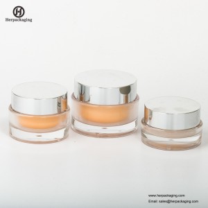 HXL213A πολυτελή στρογγυλά άδεια ακρυλικό καλλυντικό βάζο