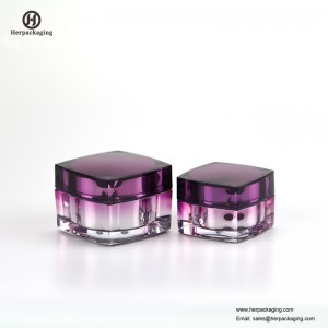 HXL215 Γυαλιστερό ανοιχτό καλλυντικό δοχείο διπλού τοίχου δοχείο περιποίησης δέρματος Jar