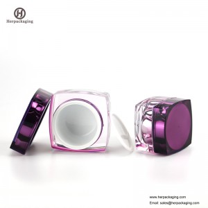 HXL215 Γυαλιστερό ανοιχτό καλλυντικό δοχείο διπλού τοίχου δοχείο περιποίησης δέρματος Jar