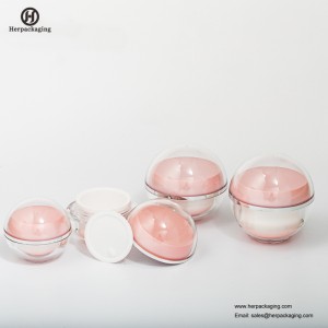 HXL216 Στρογγυλό άδειο καλλυντικό δοχείο διπλού τοίχου δοχείο περιποίησης δέρματος Jar