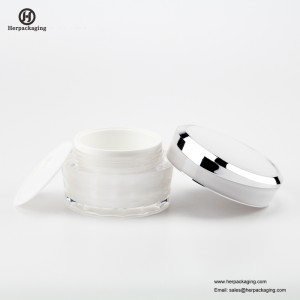 HXL227A πολυτελή στρογγυλό άδειο ακρυλικό καλλυντικό βάζο