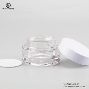 HXL237A πολυτελή στρογγυλό άδειο ακρυλικό καλλυντικό βάζο