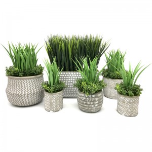 Τεχνητή Ρεαλιστική Succulent Grass Plant Tropical Home Decor Κήπος