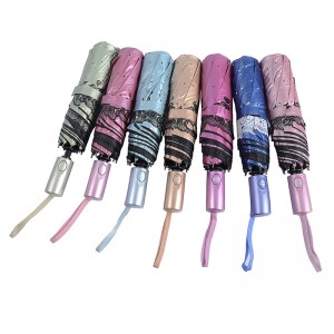 Ειδικό υλικό επίστρωση UV μπλε χρώματος 3 φορές Αυτόματη ανοιχτή και αυτόματη ομπρέλα