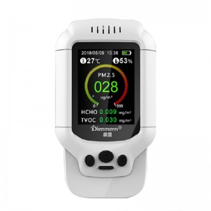 Dienmern DM502 PM2.5 Ανιχνευτής σωματιδίων λέιζερ ποιότητας ατμοσφαιρικού αέρα Επαγγελματικός μετρητής ακριβής έλεγχος PM1.0 PM10 Οθόνη LCD Air Air