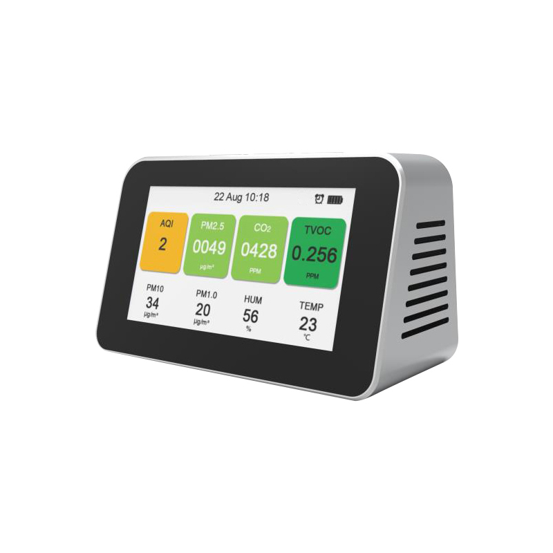 Dienmern 2019 Φορητός ανιχνευτής ποιότητας αέρα Tester CO2 PM2.5 Αισθητήρας εσωτερικού αέρα PM1.0 PM10 Έξυπνη οθόνη ποιότητας αέρα HCHO