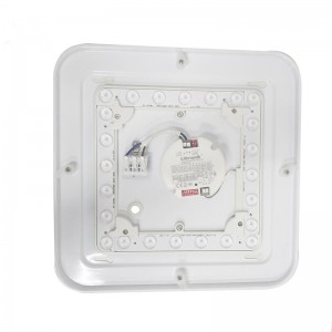 Auto Dimmable Ανίχνευση τετραγωνικού φωτός ημέρας ανάπαυσης 3 έτη εγγύς στρογγυλό φως οροφής με αισθητήρα μικροκυμάτων