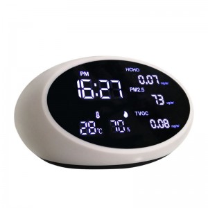 Dienmern PM2.5 Ανιχνευτής αέρα PM 10 Παρακολούθηση της ποιότητας του αέρα Αναλυτής αερίου PM 1.0 Ανιχνευτής με TVOC AQI HCHO σε υπαίθρια εσωτερικο...